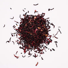 MagJo hibiscus flowers cut and sifted for quick steeping
