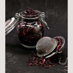 MagJo hibiscus flowers in a resealable kraft pouch to maintain freshness