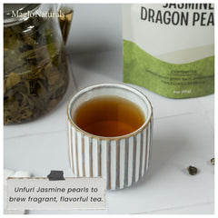 Jasmine-scenting process infusing green tea for aroma