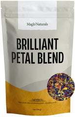 Blue cornflower petals add vibrant color to cocktails and desserts.