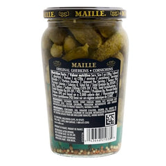 Maille Cornichons Original garnishing a sandwich for extra zing