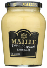 Maille Dijon Originale bottle with creamy texture, ideal for spreads.