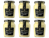 Maille Dijon Originale no added sulfites bottle with smooth texture for gourmet sandwiches.