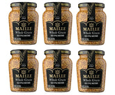 Maille Old Style Mustard jar close-up shows grainy texture for bold flavor in sauces