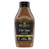 Maille Old Style mustard seeds close-up for grainy texture and bold flavor.