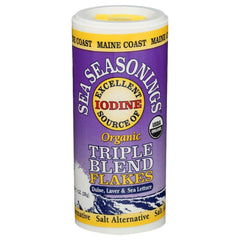 Maine Coast Sea Vegetables Triple Blend Flakes pack ready for kitchen use