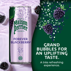 Maison Perrier Forever Blackberry being poured into a glass