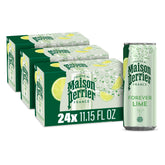 Maison Perrier Forever Lime cans on fridge shelf for quick refreshment