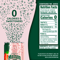 Closeup of Maison Perrier Forever Strawberry bubbles delivering a refreshing strawberry note