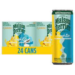 Maison Perrier French Kiss mango coconut bottle with real fruit juice for a refreshing sip.