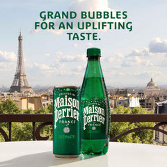 Chilled Maison Perrier Ultimate glass highlights refreshing zest.