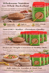 Makfa buckwheat groats raw bulk bags ready for quick meals and versatile cooking
