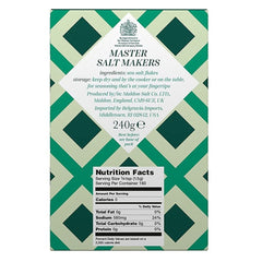 Maldon salt used to finish a dish or garnish on cocktails.