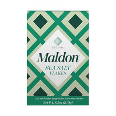 Maldon Salt Flakes hand harvested tradition signals decades of craftsmanship.