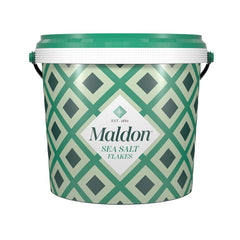 Maldon Sea Salt Flakes Tub 3.1 lb for bulk kitchens and finishing flavor