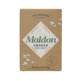 Maldon smoked sea salt bottle pour, oak-smoked finish for finishing dishes