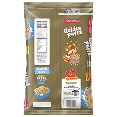 Malt-O-Meal Golden Puffs bowl with spoon ready for a crispy breakfast