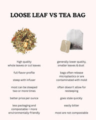 Nora Nourish tea cup steeping capturing soothing aroma for daily self-care rituals.