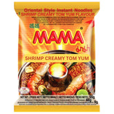 MAMA Instant Ramen Shrimp Creamy Tom Yum packets in a 30-pack for quick meals