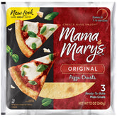 Mama Mary's 7in original pizza crust trio ready to bake for family dinners.
