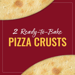 Top view of crust with toppings showcasing family-friendly flavor ideas.