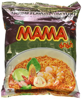 MAMA Noodles Shrimp Tom Yum pack-front shows convenient 30-pack value.