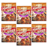 Mama Sita's Adobo front-pack view shows six sachets for quick weeknight meals.