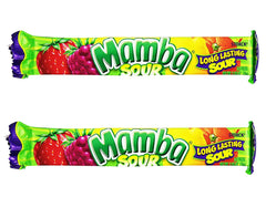Mamba fruit chewy candy 2-pack sour chews for a fruity snack on the go