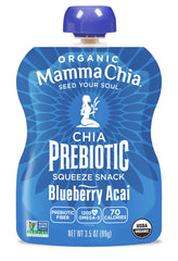 Mamma Chia squeeze packaging showing USDA Organic certification.
