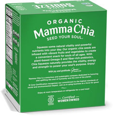 Mamma Chia Green Magic kale-spirulina-chlorella blend image highlighting added greens for daily nutrition.