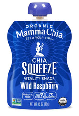 Mamma Chia Chia Squeeze Wild Raspberry close-up showing vibrant texture