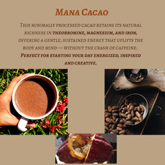 Mana Cacao antioxidants highlight ORAC-rich profile in ceremonial cacao.