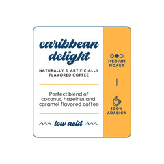 Caribbean Delight flavor notes close-up with hazelnut coconut caramel