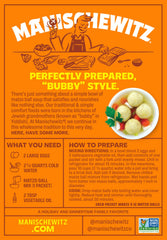 Manischewitz Matzo Ball Mix serving suggestion with a warm soup bowl.
