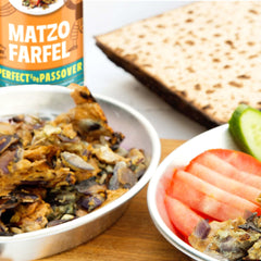 Manischewitz Matzo Farfel 3-pack ready for year-round cooking.
