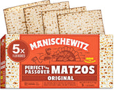 Manischewitz Passover matzo boxes collection shown for Passover and year-round pantry use.