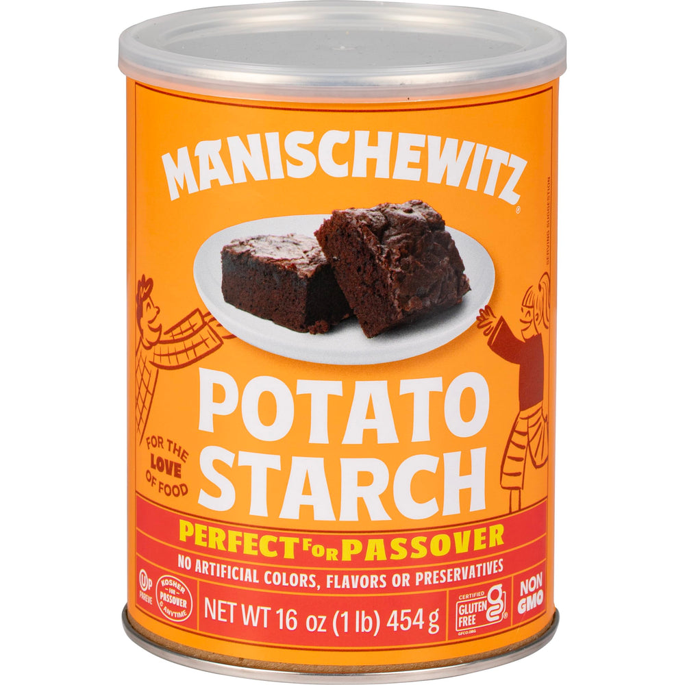 Manischewitz Pure Potato Starch 16oz bottle for gluten-free thickening in cooking and baking