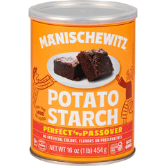 Manischewitz Pure Potato Starch 16oz bottle for gluten-free thickening in cooking and baking