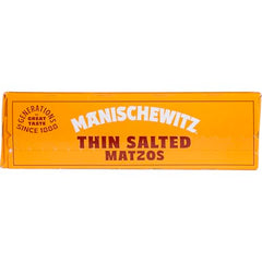 Manischewitz Matzo crackers close-up highlighting crisp texture for snacking