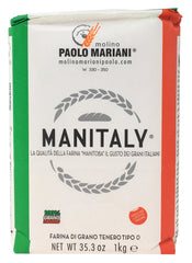 Manitaly 1kg flour bag for reliable Type 0 baking