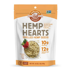 Manitoba Harvest Hemp Hearts 16oz bag: ready-to-eat protein boost.