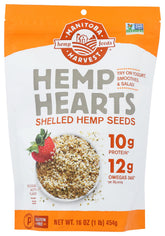 Manitoba Harvest Hemp Hearts sprinkled on salad for a protein-rich topping