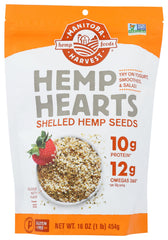 Manitoba Harvest Hemp Hearts sprinkled on salad for a protein-rich topping