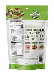 Manitoba Harvest hemp hearts sprinkled on yogurt for texture and omega nutrition