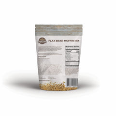 Manitoba Milling Flax Bran Muffin Mix in a mixing bowl for prep