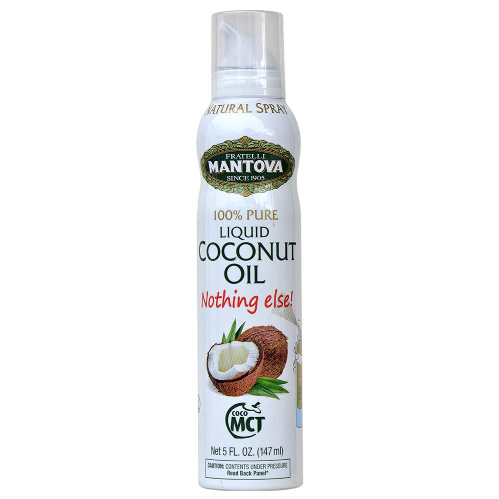 Mantova coconut oil spray bottle pour for precise coating in cooking