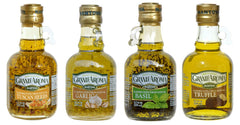 Mantova Grand’Aroma Garlic oil bottle adds savory notes to meats and potatoes