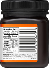 Manuka Doctor MGO 35+ honey pour over tea for natural flavor.