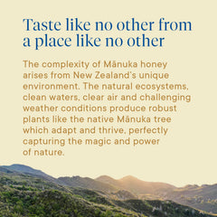 Manuka Health raw honey texture offers creamy drizzle for snacks.