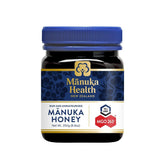 Manuka Health UMF 10+ MGO 263+ honey jar showing authentic New Zealand origin.